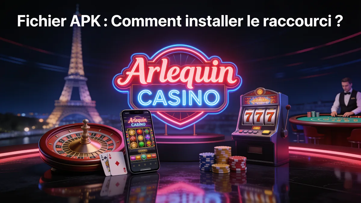 arlequin casino en France — Fichier APK : Comment installer le raccourci ?